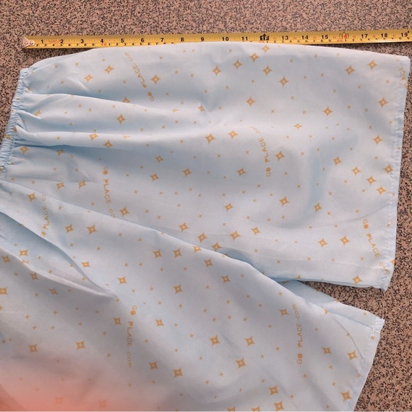 3/$30 Go Place Spa Medium Shorts Pyjamas Lounge Set 2 Piece Stars Short Sleeve - Picture 3 of 16